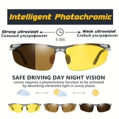 CoolPandas Photochromic Sunglasses Polarized Anti-glare Night Vision Glasses