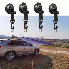 Vacuum Suction Cup Car Tent Buckle with Hook for Camping