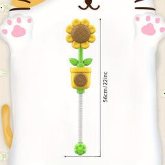 Sunflower Shower Toy - Press And Spray Water Play for Kids Bathing