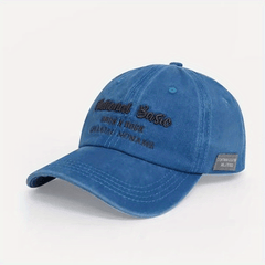 Embroidered Alphabet Baseball Cap Soft Top Cap Japanese Sun V