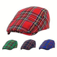 British Plaid Beret Outdoor Outing Wear Men Women