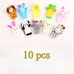 10pcs different animal finger dolls for toddlers storytelling play