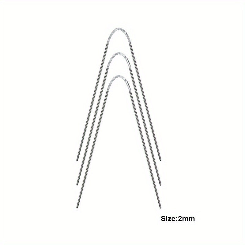 3pcs Stainless Steel Knitting Needle DIY Hand knitting Tools Sweater Small Croch