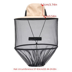 Breathable Mesh Net Hat for Mosquitoes Bees Flies Protection