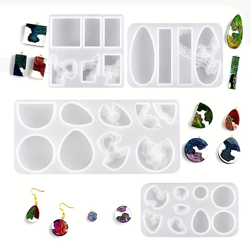 Island Resin Pendant Silicone Molds for DIY Craft Making
