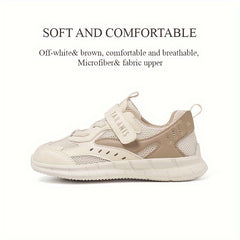 TARANIS Girls Low Top Mesh Sneakers Hook And Loop Fastener