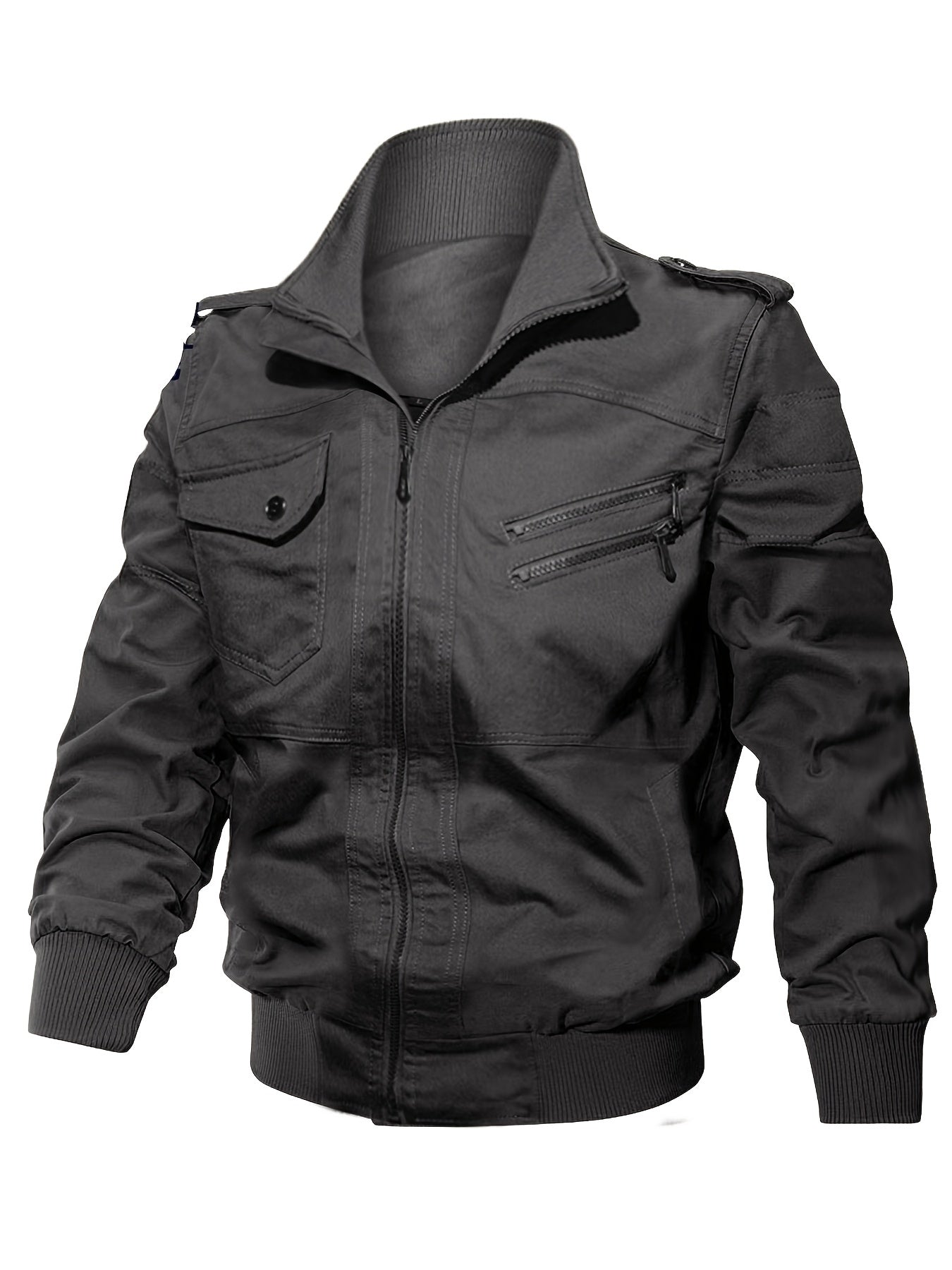 Men's Lightweight Cotton Jacket Military Windbreaker Coat