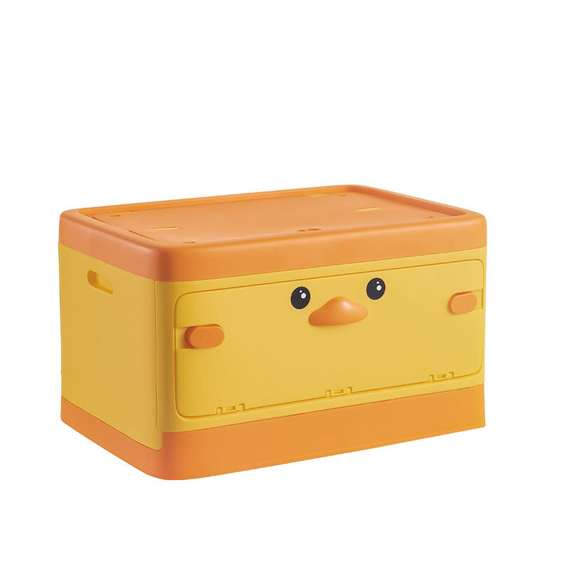 Stackable Toy Storage Box With Lid Collapsible Bin