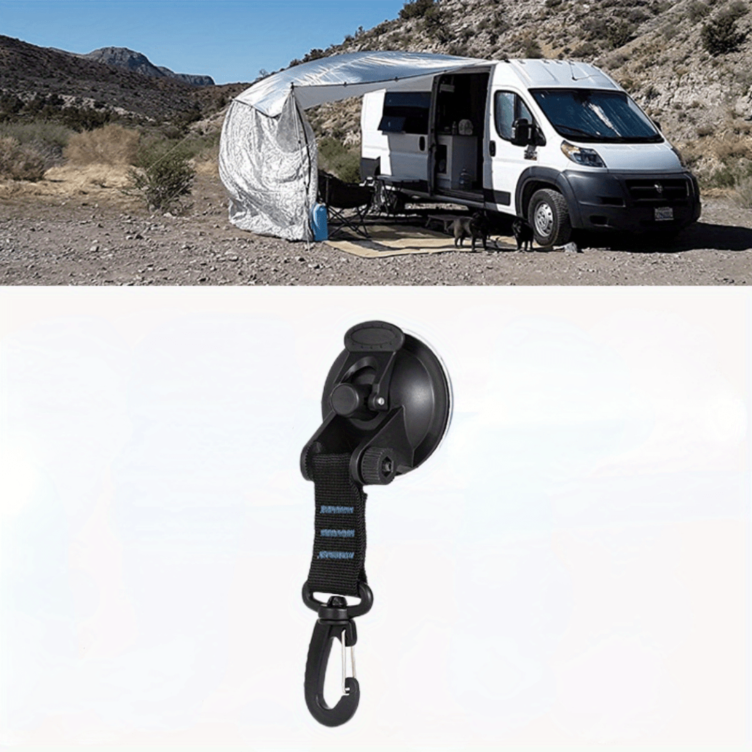 1pc Tent Suction Cup Hook Anchor Outdoor Car Side Camping Tarp Tie Down