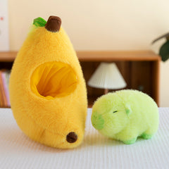 Banana Capybara Plush Toy Fun Novelty Pillow Birthday Gift