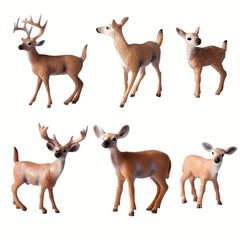 Christmas Reindeer Ornament Set PVC Educational Toy
