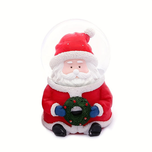 Christmas Santa Claus Crystal Ball Desktop Decoration Resin Glass Ball