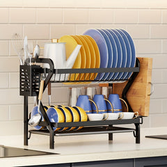 2 Tier Dish Drying Rack Over The Sink Set