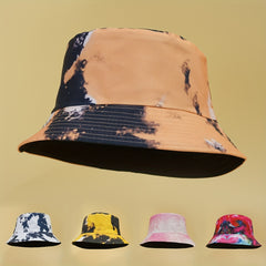 Tie Dye Print Bucket Hat Unisex Travel Beach Hats