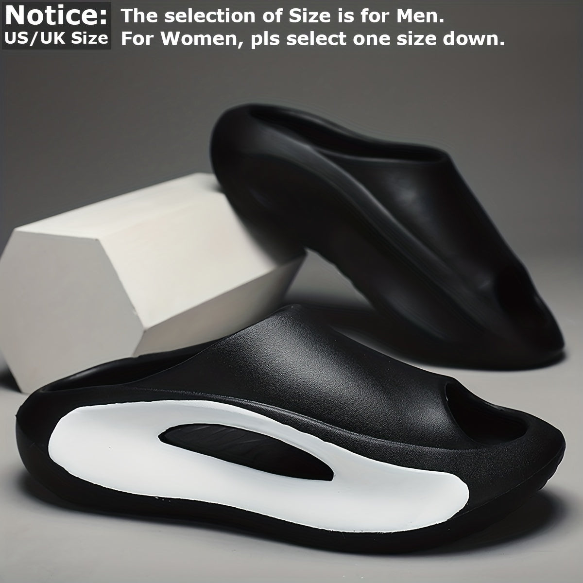 Unisex Open Toe Slides Durable Slip On Platform Shoes