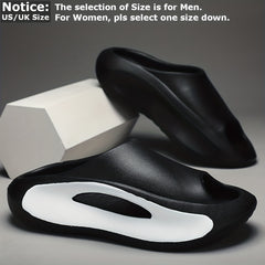 Unisex Open Toe Slides Durable Slip On Platform Shoes