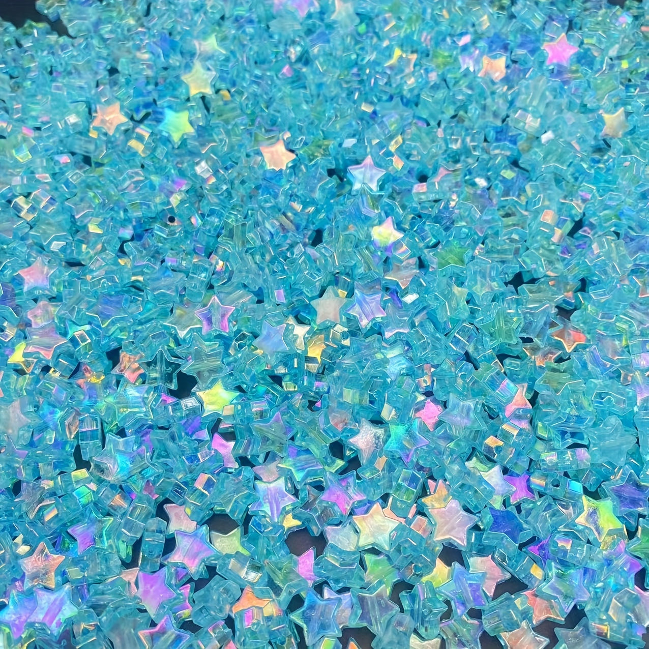 100pcs 10mm AB Five Pointed Star Beads Acrylic Loose Spacer DIY Accessories