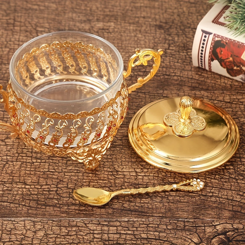 Creative Glass Sugar Cup Kitchen Seasoning Jar