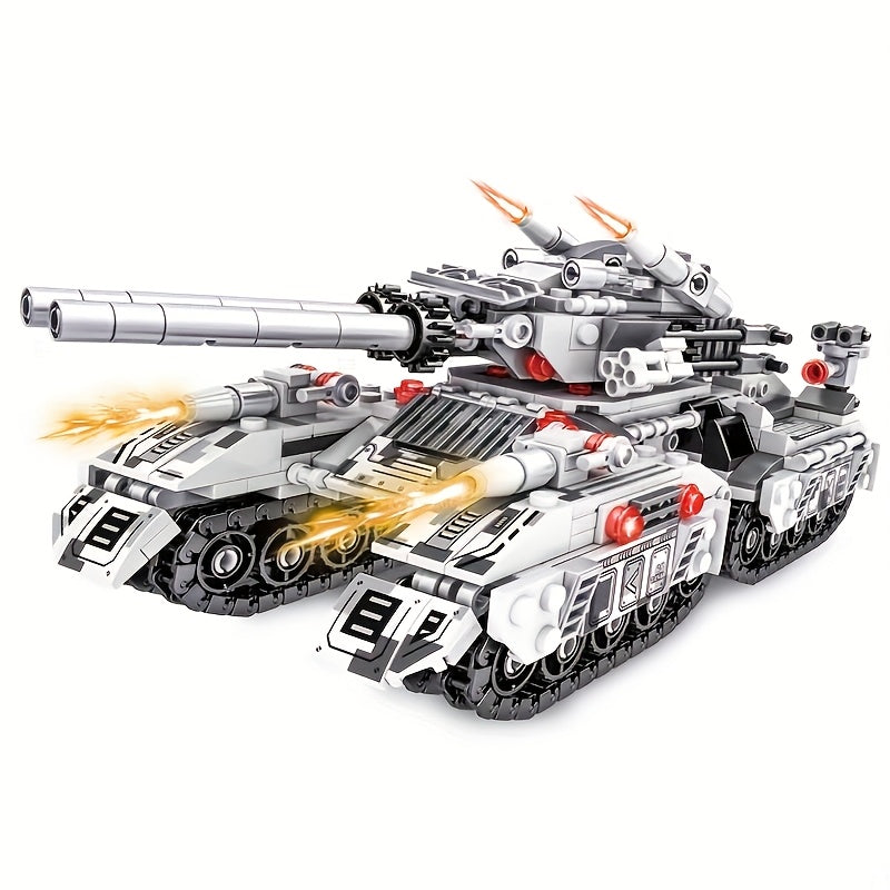 High Difficulty Military Tank 8 in 1 Assembly Model 430pcs DIY Mechanical Kit