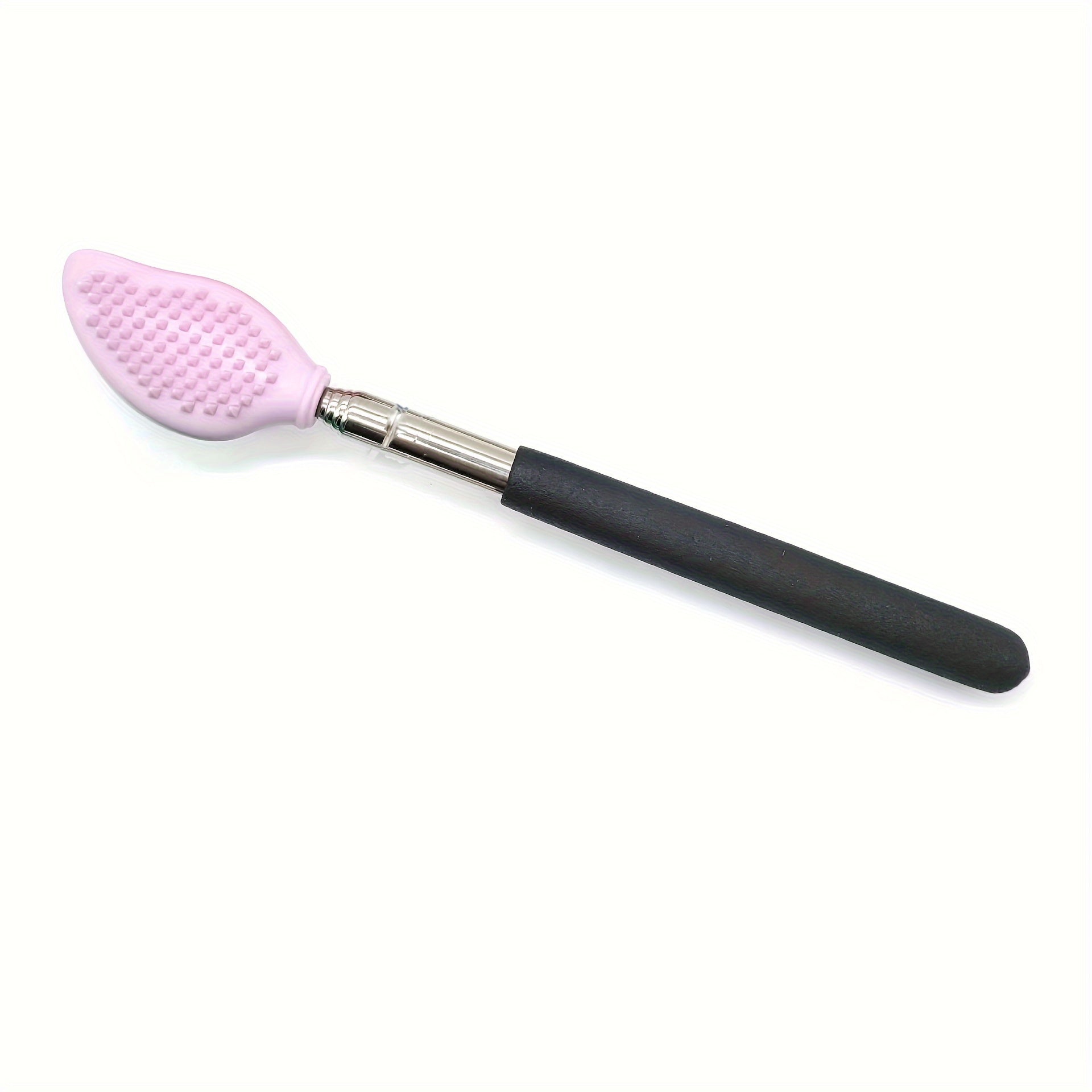 Telescoping Back Scratcher Massager Kit Silicone Scratching Surface