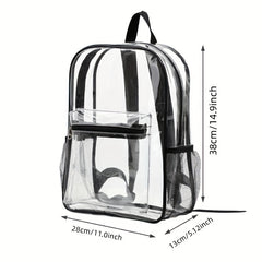 Large Capacity Backpack PVC Lightweight Waterproof Commuter Bag