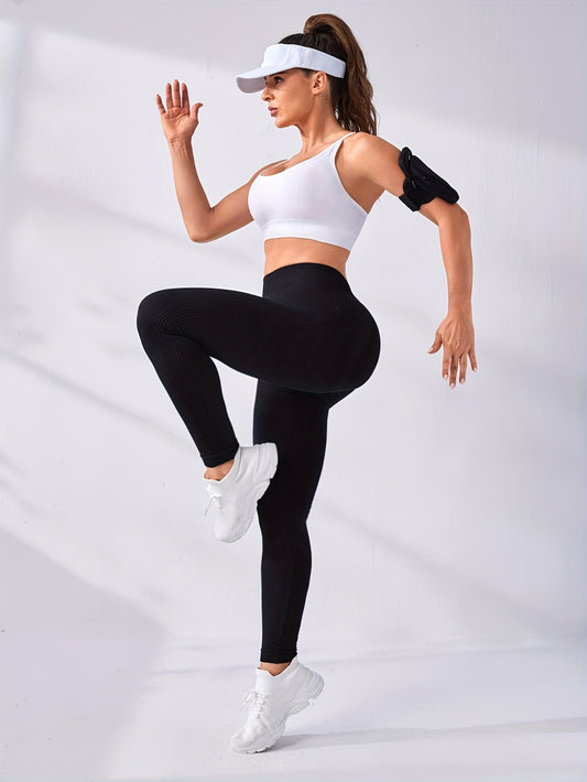 High Waist Yoga Pants Tummy Control V Cut Leggings
