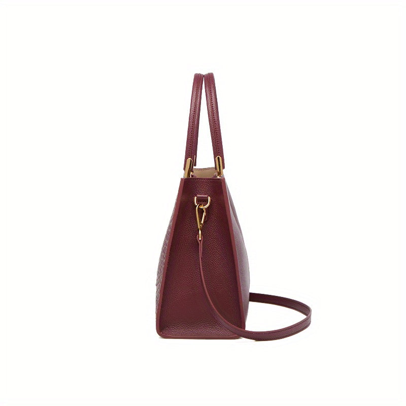 ZOOLER Crocodile Pattern Leather Handbag Large Capacity Tote