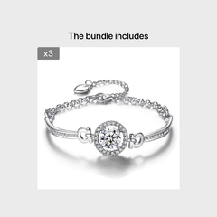 Rhinestone Chain Bracelet Girls Decorative Accessories