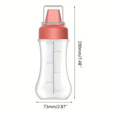 350ML Sauce Squeeze Bottle Five Hole Plastic Ketchup Bottle