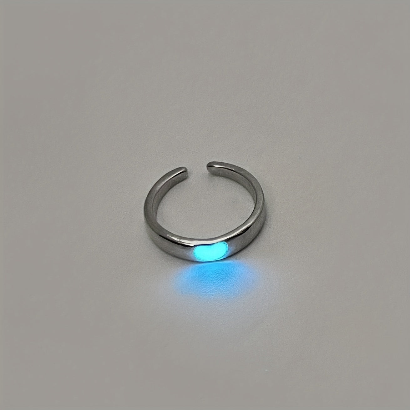 Luminous Ring Live Mouth Adjustable Unisex Ring