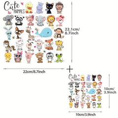 Animal Patches Set Iron On Heat Transfer Fabric Embroidery Applique