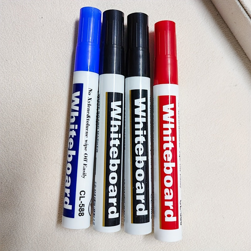 4 Pack Dry Erase Markers Instant Dry Vibrant Colors Green Red