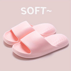 Minimalist Soft Solid Non Slip Bath Shoes Women's Home Slides