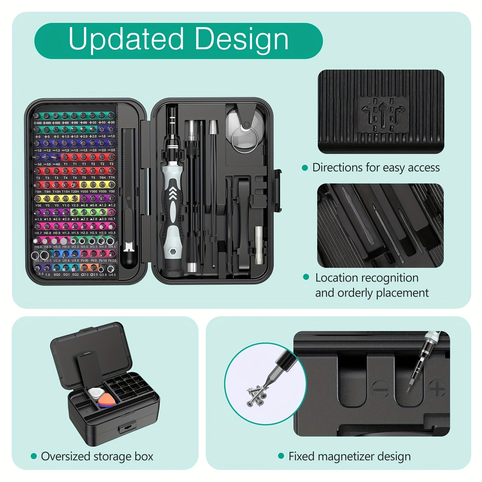 132-in-1 Precision Screwdrivers Set Magnetic Repair Tools Kit