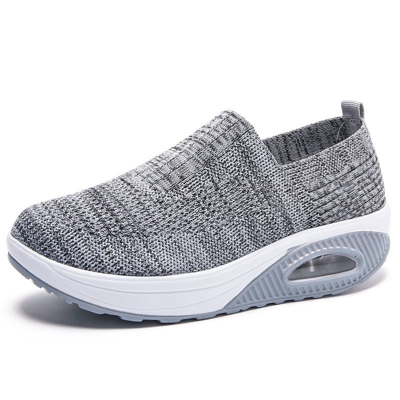 Breathable Slip on Running Sneakers Anti-Slip Air Cushion Casual Shoes