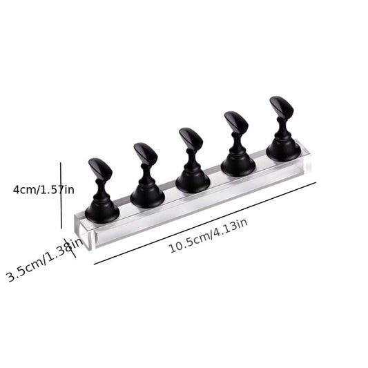 5 Colors Magnetic Nail Holder Stand Shelf for Nail Practice