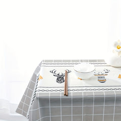 Waterproof Printed Tablecloth Anti-scalding Coffee Table Cover for Dining Table