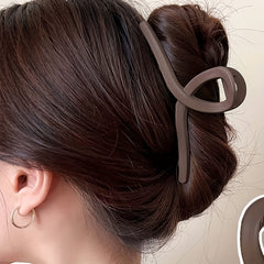 6pcs Large Hair Claw Vintage Solid Shark Claw Hair Accessories