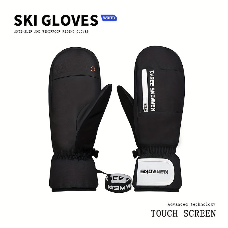 Unisex Winter Skiing Gloves Waterproof Warm Keeping Touch Screen Snowboarding