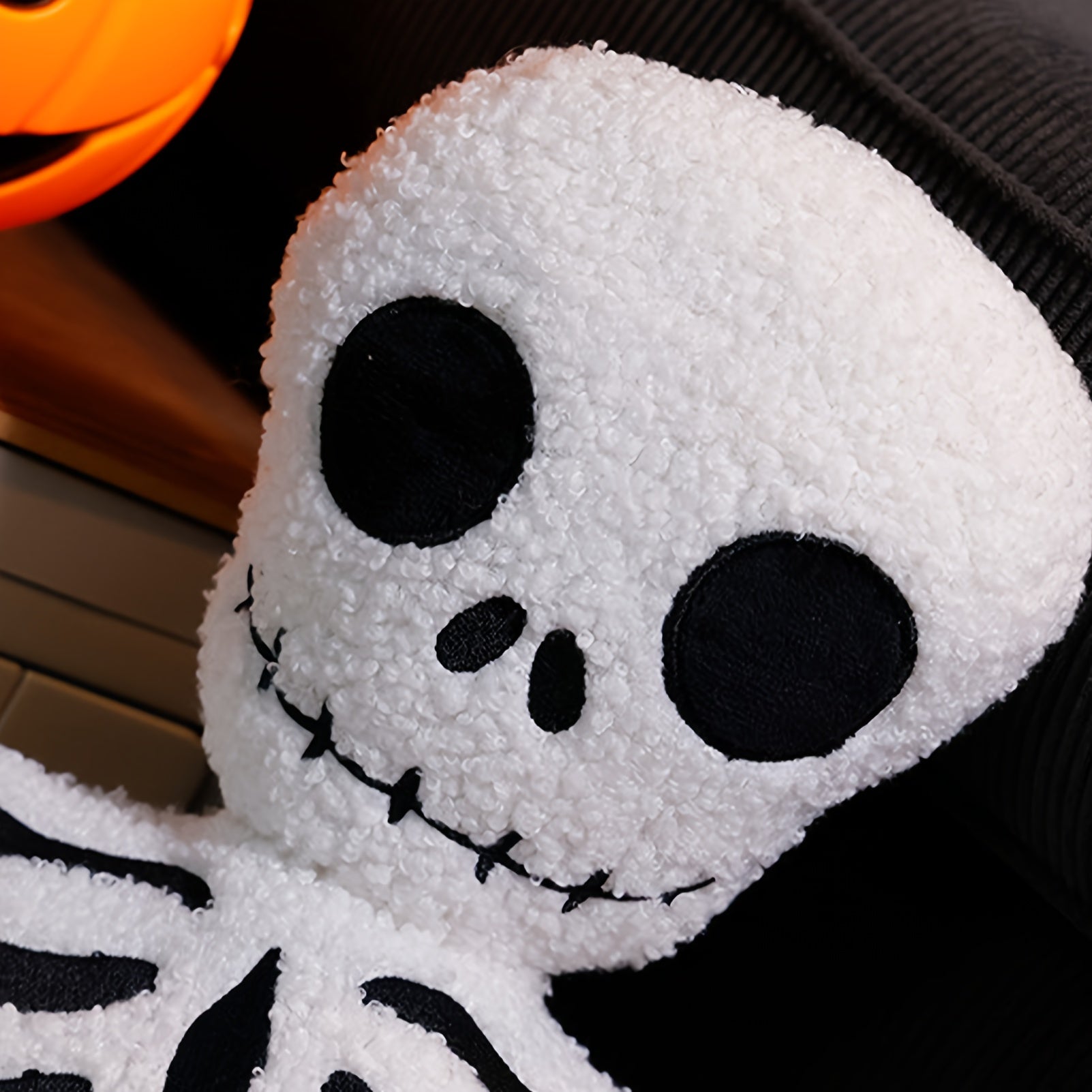 Funny Skeleton Plush Toy Halloween Skull Ornaments Doll Sofa Decoration