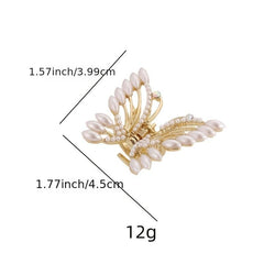 Metal Butterfly Hair Claw Clips for Girls and Women