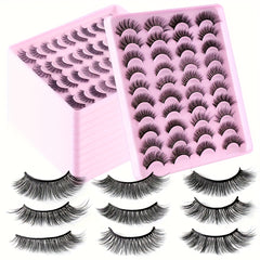 20 Pairs False Eyelashes Natural Fluffy Thick Full Strip Lash Mix Styles