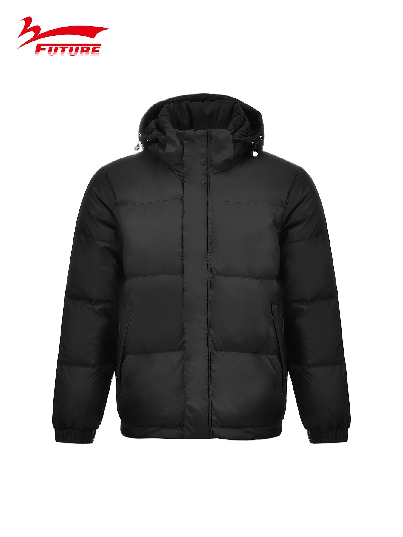 Men's Hooded Puffer Jacket for Skiing