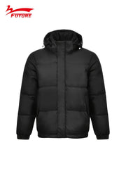 Men's Hooded Puffer Jacket for Skiing