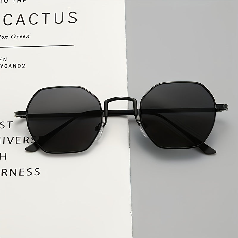 Steampunk Metal Sunglasses Round Frame UV Protection
