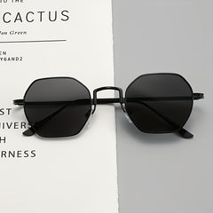 Steampunk Metal Sunglasses Round Frame UV Protection