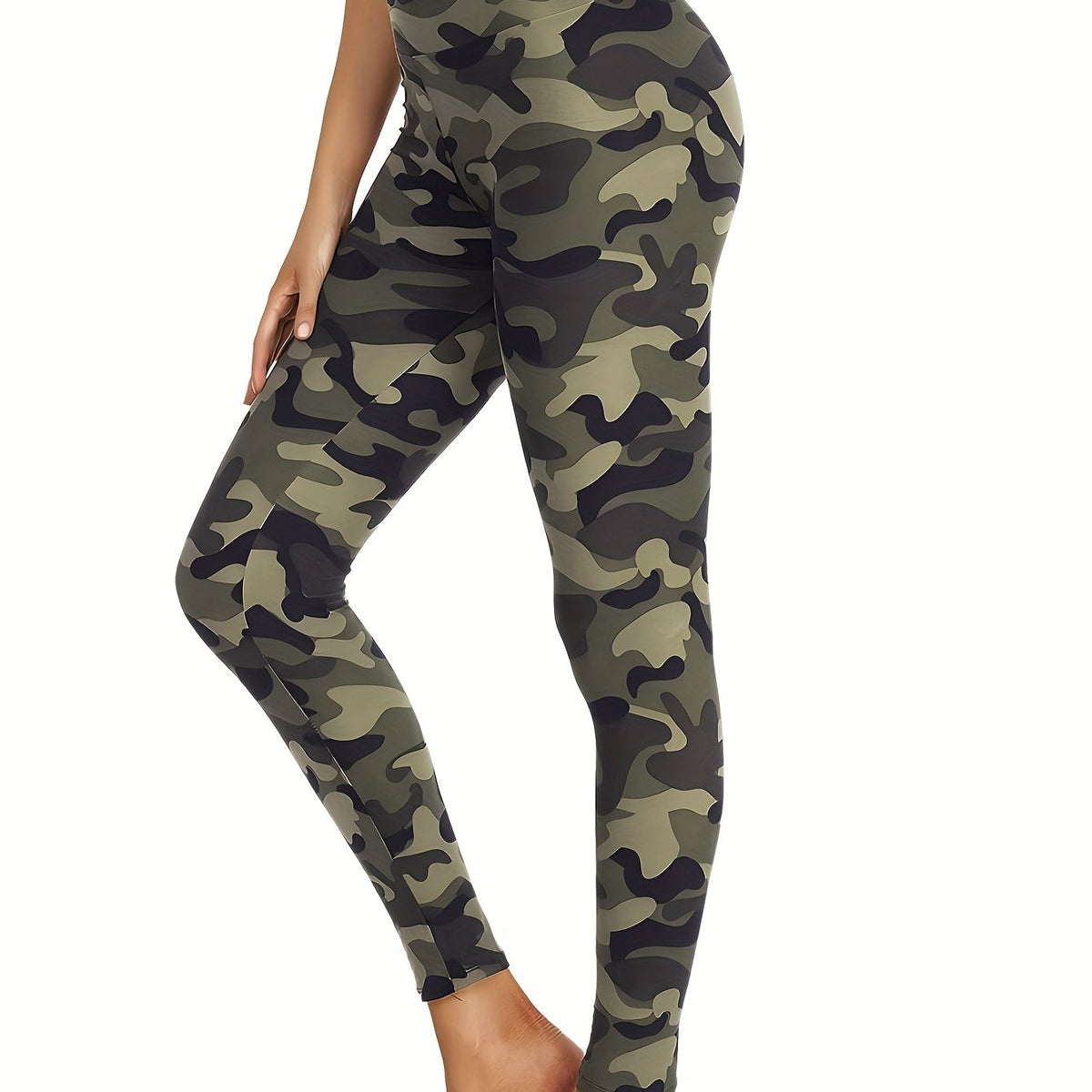 Print Running Leggings High Elastic Yoga Pants Women's Activewear