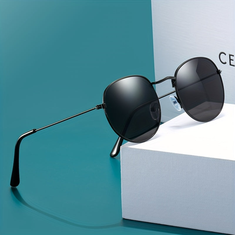 Round Frame UV Protection Sunglasses For Men