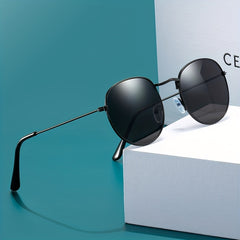 Round Frame UV Protection Sunglasses For Men