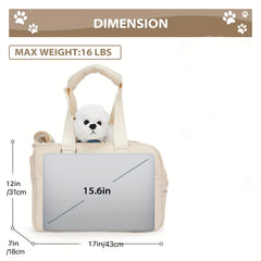 Small Dog Carrier with Pockets & Mesh